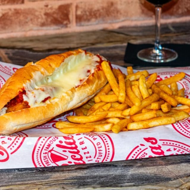 Chicken Parmigiana Sandwich.